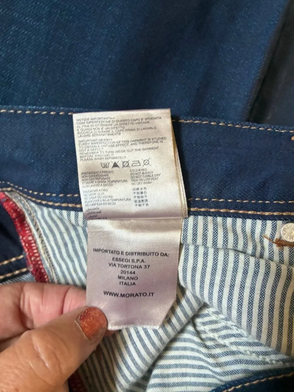 Antony Morato Frankie Carrot Jeans Mens 30 Dark Blue Good Vintage Effect Tapered